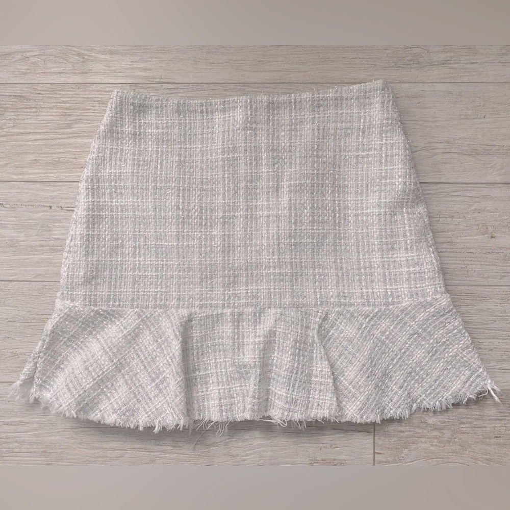 NWT Francescas tweed mini skirt size large